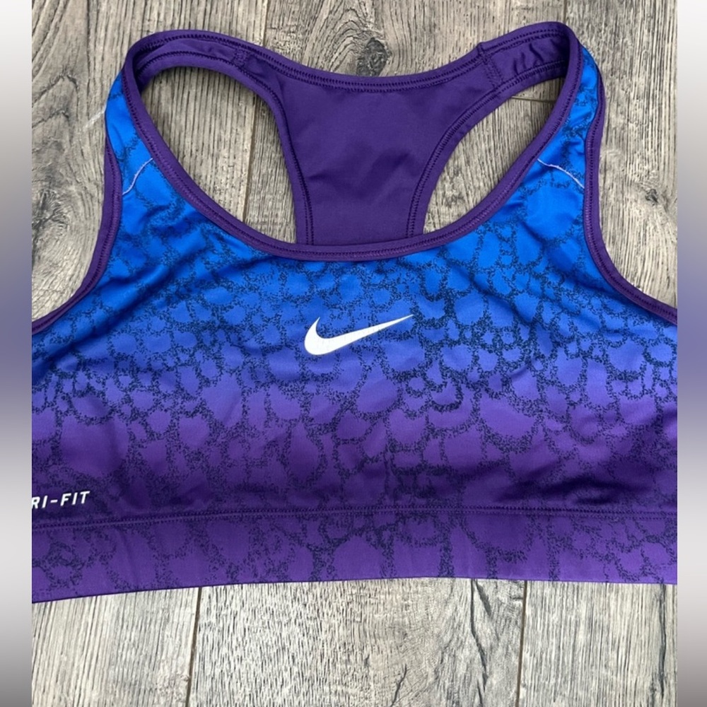 Nike Dri-FIT Purple Blue Racerback Sports Bra